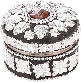 Boîte à bijoux en métal akdc l(5cm) x h(4cm) argent
