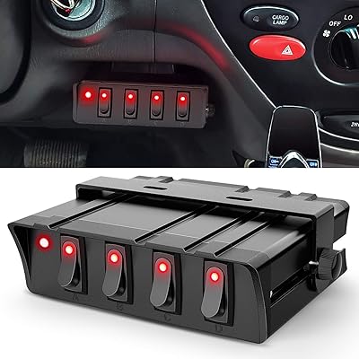 Boîtier d'interrupteur à bascule de nuit 4 gangs spst panneau d'interrupteur à bascule 12v 24v 20a panneau de commutation 40amp max pour voitures automobiles voitures bateaux camping-cars camping-cars suv, 2 ans de garantie. DIAYTAR COTE D'IVOIRE est une plateforme de e-commerce qui met à disposition de ses clients une grande sélection de produits de qualité, avec des descriptions détaillées et des images de haute qualité. La boutique est accessible 24h/24 et 7j/7, permettant aux clients de faire des achats à tout moment.