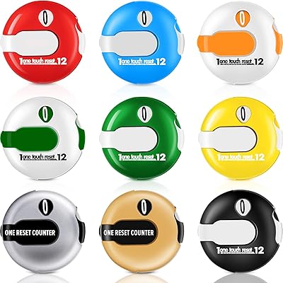 Trenai 9 pièces compteur de score de mini-golf, compteur de frappe de golf
