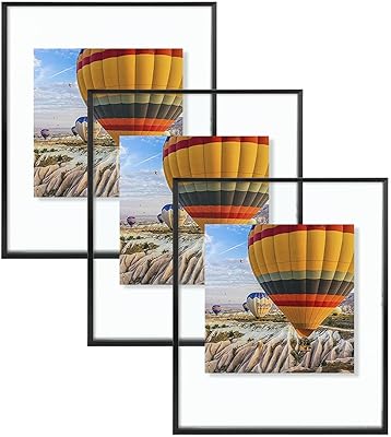 Golden state art cadre flottant 16 x 20 photo en aluminium verre transparent