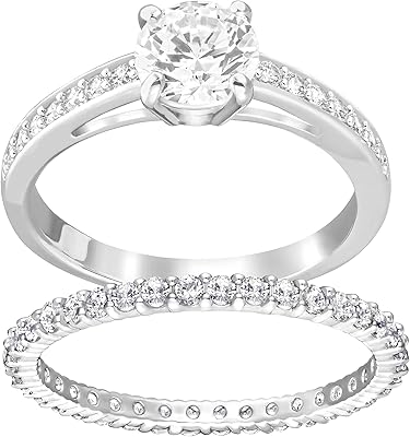 Bague attrayante pour femme swarovski, cristal swarovski étincelant, de la collection swarovski attract