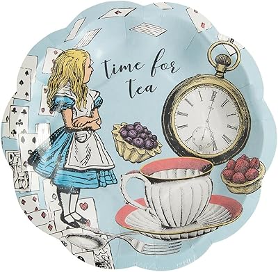 Talking table truly alice in wonderland mini assiettes en carton festonnées - paquet de 12, bleu. DIAYTAR COTE D'IVOIRE est une boutique en ligne généraliste qui propose plus de 300 000 références pour répondre à tous les besoins de ses clients. Elle est reconnue comme l'une des boutiques en ligne les plus importantes de Côte d'Ivoire. Elle offre une grande variété de produits pour le quotidien.