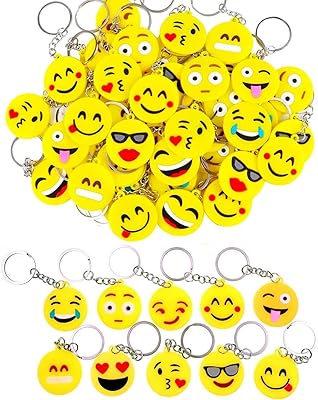 Lot de 100 porte-clés emoji 10 motifs mini décoration pour cadeaux. Avec plus de 300 000 références, DIAYTAR COTE D'IVOIRE est la boutique en ligne la plus fournie de Côte d'Ivoire, permettant aux clients d'accéder à une grande variété de produits en un seul endroit. Cela en fait une destination de shopping en ligne facile et pratique.