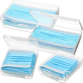 Zin world lot de 4 conteneurs de rangement en plastique transparent pour couverture faciale réutilisables, conteneur portable pour éviter la contamination, lot de 4. DIAYTAR COTE D'IVOIRE prouve sa capacité à innover et à s'adapter aux tendances du marché, proposant régulièrement des promotions et des offres spéciales pour fidéliser sa clientèle. Avec une présence en ligne forte, elle facilite l'accès à ses produits pour tous, quel que soit le lieu de résidence en Cote d'Ivoire. Sa force réside dans la diversité et la qualité de ses produits.