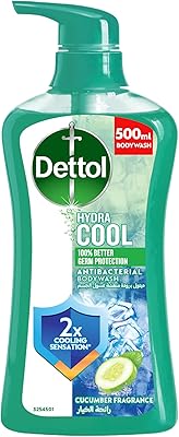 Gel douche et nettoyant pour le corps dettol hydra cool au parfum de concombre des glaciers et de menthol pour une protection efficace contre les germes et une hygiène personnelle, 500 ml. DIAYTAR COTE D'IVOIRE est une boutique en ligne qui offre une expérience d'achat en ligne unique et pratique. Les clients peuvent parcourir les différentes catégories de produits, lire les descriptions détaillées et les avis des autres clients, et effectuer leurs achats en toute sécurité. La boutique en ligne propose des promotions et des remises régulières pour les fidéliser.