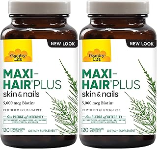Country life maxi hair plus capsules 120 capsules (paquet de 2). DIAYTAR COTE D'IVOIRE est la référence pour les achats en ligne en Côte d'Ivoire, offrant une large gamme de produits à des prix compétitifs. La boutique en ligne met en avant la qualité et la diversité de ses produits pour satisfaire tous les besoins de ses clients.