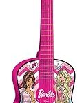 Lexi book barbie guitare acoustique en bois, guide pédagogique inclus, rose, k2000bb_01, rose