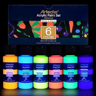 Artic show glow in the dark paint lot de 6