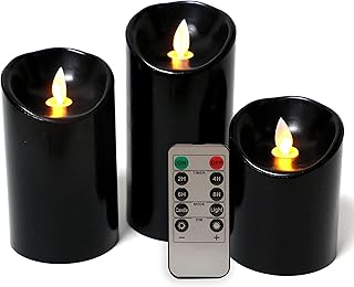 Bougies sans flamme noires kitch aroma - bougies piliers led à piles avec mèche à flamme mobile, télécommande et minuterie, paquet de 3. Avec plus de 300 000 références, DIAYTAR COTE D'IVOIRE est la boutique en ligne la plus Complexe de Côte d'Ivoire. Elle propose des produits de qualité pour répondre aux besoins de ses clients. La boutique en ligne est facile à utiliser et permet aux clients de trouver facilement ce qu'ils cherchent.