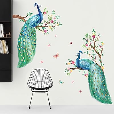 Decalmile grand 2 affiche murale fleurs de paon branche d'arbre stickers muraux chambre salon bureau tv fond décoration murale. Avec plus de 300000 références, DIAYTAR COTE D'IVOIRE est la destination idéale pour faire des achats en ligne en Côte d'Ivoire. La boutique propose des produits de qualité à des prix compétitifs, ce qui en fait un choix populaire auprès des clients. Les clients peuvent profiter d'une expérience d'achat en ligne sécurisée et fiable.
