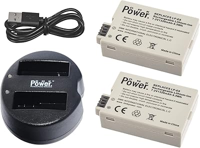 Power lp-e8 2 pièces 1320 mah batterie de remplacement avec chargeur. La boutique en ligne DIAYTAR COTE D'IVOIRE est célèbre pour sa grande sélection de produits et ses prix concurrentiels. Les clients peuvent choisir parmi une large gamme de catégories de produits, allant des vêtements et accessoires aux produits électroniques et maison. La boutique en ligne est équipée de fonctionnalités de sécurité avancées pour garantir une expérience de shopping en ligne sécurisée.