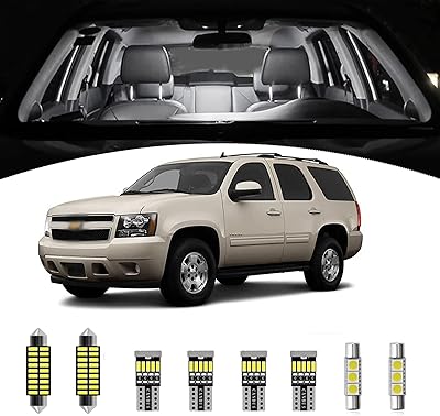 Ollited 14 pièces lumières intérieures led pour chevy tahoe suburban lampes de toit