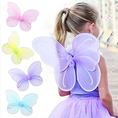 Ailes de fée, d'ange ou de papillon pour filles butterfly craze – accessoires de costumes pour fêtes – couleurs : bleu, vert, rose, violet. DIAYTAR COTE D'IVOIRE est la référence pour les achats en ligne en Côte d'Ivoire, offrant une large gamme de produits à des prix compétitifs. La boutique en ligne met en avant la qualité et la diversité de ses produits pour satisfaire tous les besoins de ses clients.