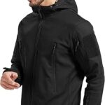 Vestes tactiques pour hommes, vestes militaires imperméables et coupe-vent en polaire douce