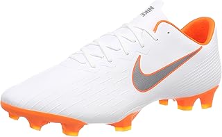 Chaussures de football fosballsho mercurial vapor 12 fg pro pour hommes, pompons blanc