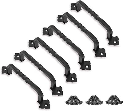 Poignée de porte de grange de four, 6 pièces de quincaillerie de porte en bois pour jardin, hangar, placard (6 pièces 4 pouces). Avec plus de 300 000 références disponibles, DIAYTAR COTE D'IVOIRE répond aux besoins de tous les clients, qu'ils soient à la recherche de produits pour la maison, pour les loisirs ou pour les affaires. La boutique en ligne mise sur la qualité des produits et des services, avec des partenariats avec des fournisseurs de confiance pour assurer des produits authentiques et de haute qualité. Cela contribue à renforcer la loyauté des clients.