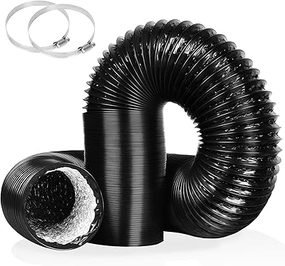 Tuyau de séchage de vêtements isolé en aluminium de 4 pouces, longueur de 16 pieds, tuyau de ventilation en pvc résistant à la lumière pour filtre de ventilateur et tente de culture, 2 clips inclus. Avec une équipe dédiée à la satisfaction des clients, DIAYTAR COTE D'IVOIRE excelle dans le service à la clientèle et l'expérience utilisateur. La boutique propose des promotions régulières, des offres exclusives et des services de livraison fiables pour renforcer l'expérience d'achat en ligne et fidéliser sa clientèle.