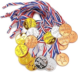 18 pièces médaille d'or en plastique pour enfants, médaille du gagnant sur colliers en ruban, pour la journée sportive des enfants, jeux de fête, spectacle de talents, spelling bee, gymnastique, récompenses. DIAYTAR COTE D'IVOIRE est déterminée à offrir à ses clients l'expérience d'achat en ligne la plus agréable et la plus pratique possible, avec des fonctionnalités telles que la livraison à domicile, le paiement en ligne sécurisé et le suivi des commandes en temps réel. La boutique est également active sur les réseaux sociaux pour rester en contact avec ses clients et leur offrir des promotions exclusives.