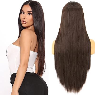 Perruque marron foncé pour femmes 28 pouces perruque de cheveux bruns longs et raides partie centrale perruque synthétique fibre résistante à la chaleur naissance des cheveux aspect naturel fête quotidienne. Diaytar Cote d'Ivoire est une boutique en ligne généraliste proposant plus de 300 000 références de produits, faisant d'elle la plus grande plateforme d'achat en ligne de Côte d'Ivoire. Elle offre une large gamme de produits allant de l'électronique aux produits alimentaires, en passant par la mode et les accessoires. Diaytar Cote d'Ivoire est le leader du marché ivoirien en termes de commerce en ligne.