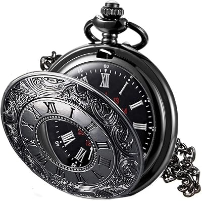 Montre de poche noire de style romain steampunk rétro vintage à quartz avec chiffres romains, cadeau pour noël et la fête des pères. Avec sa réputation de boutique en ligne fiable, DIAYTAR COTE D'IVOIRE attire une clientèle fidèle. La boutique met l'accent sur la qualité des produits et la satisfaction des clients. Elle propose également des services de livraison rapides et fiables pour garantir que les clients reçoivent leurs achats dans les délais prévus.
