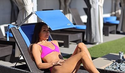 Parasol d'extérieur portable léger bleu shades-1 (parapluie uniquement, chaise non incluse)