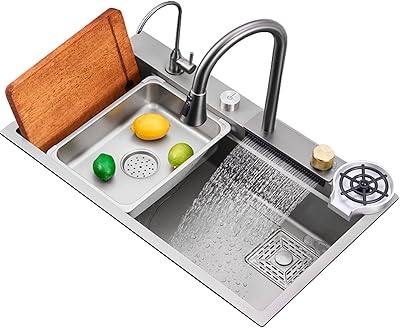 Évier de cuisine en acier inoxydable pour évier de cuisine, lavabo, évier facile à installer ou à encastrer avec robinet cascade (taille : 80 x 45 cm). DIAYTAR COTE D'IVOIRE est plus qu'une simple boutique en ligne, c'est une communauté de clients qui partagent les mêmes valeurs et les mêmes attentes. Nous nous engageons à fournir des produits authentiques et de haute qualité, ainsi que des services après-vente exceptionnels. Notre mission est de devenir la destination de confiance pour tous vos besoins d'achat en ligne en Cote d'Ivoire.