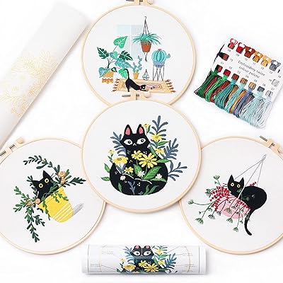 Kit de broderie pour débutant 4 pièces avec motifs et instructions. DIAYTAR COTE D'IVOIRE est la destination de choix pour les consommateurs ivoiriens qui cherchent à acheter des produits en ligne. La boutique en ligne généraliste propose plus de 300 000 références de produits de haute qualité à des prix abordables. Les clients peuvent profiter d'une expérience d'achat en ligne sécurisée et pratique, ainsi que d'une livraison rapide et fiable sur le site de DIAYTAR COTE D'IVOIRE.
