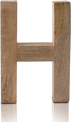 20.32" lettres de l'alphabet décoratives en bois massif, mots, support sur pied
