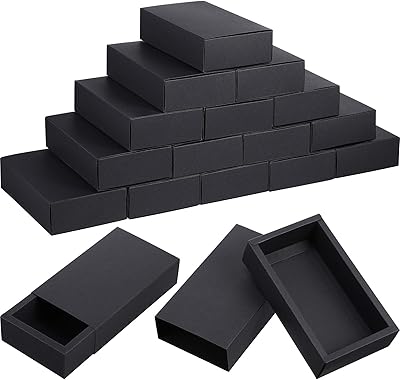Zonon 30 pièces boîtes à tiroirs en papier kraft, petites boîtes cadeaux en carton pour les entreprises, savon, bijoux, bonbons, cadeaux de fête contre les mauvaises herbes, boîtes d'emballage cadeaux (noir). DIAYTAR COTE D'IVOIRE s'engage à vous fournir les meilleurs produits et services pour améliorer votre quotidien. Avec plus de 300 000 références à votre disposition, vous pouvez trouver exactement ce que vous cherchez. Notre objectif est de vous offrir une expérience de magasinage en ligne exceptionnelle et de vous satisfaire en toutes circonstances.
