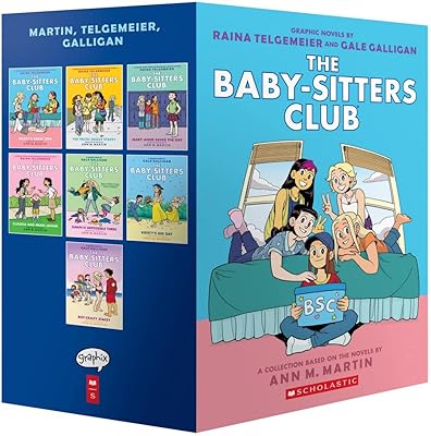 Collection de romans graphiques en 7 parties du baby-sitters club : la collection