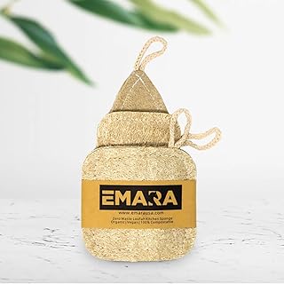 Emara ensemble d'éponges de cuisine entièrement naturelles, loufa zéro déchet, biologique, végétalien, 100
