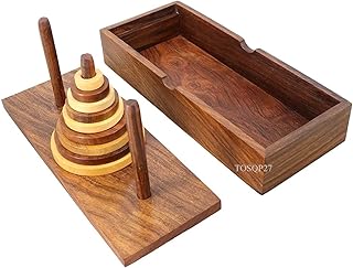 Jeu de puzzle tour en bois de hanoï avec 9 anneaux, le meilleur cadeau fait main. La boutique en ligne DIAYTAR COTE D'IVOIRE est une plateforme de commerce électronique qui propose une large gamme de produits pour les particuliers et les professionnels. Avec plus de 300 000 références de produits, la boutique est en mesure de répondre aux besoins de tous les clients, quels que soient leurs intérêts ou leurs besoins. La boutique est également connue pour son service client de haute qualité.