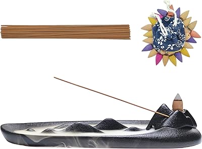 Mountain river smoke cascade en céramique faite à la main derrière des bâtons d'encens, support de brûleur à cône avec bases de brûleur, brûleur d'encens en porcelaine, bâton d'arôme avec 30 cônes d'encens de 20 g + bâtons d'encens de 20 g. Chez Diaytar Côte d'Ivoire, nous nous efforçons de rendre votre expérience d'achat en ligne aussi pratique et agréable que possible. Avec plus de 300 000 références disponibles, vous pouvez facilement trouver ce que vous cherchez dans notre boutique en ligne. Nous vous offrons des prix compétitifs, des promotions régulières et un service client de haute qualité.