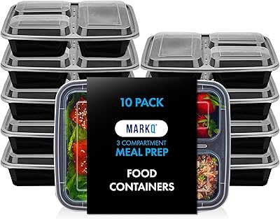 Récipients de préparation de repas de 32 oz avec couvercles en plastique, 3 compartiments réutilisables sans bpa, empilables, passent au micro-ondes, au lave-vaisselle et au congélateur [10 pièces]. DIAYTAR COTE D'IVOIRE est votre partenaire idéal pour vos achats en ligne en Côte d'Ivoire. Nous vous offrons une gamme complète de produits allant de l'électronique à la mode en passant par les articles pour la maison. Nous nous efforçons de rendre votre expérience d'achat en ligne aussi agréable et pratique que possible.