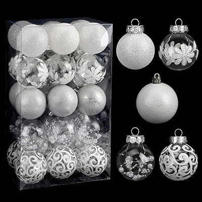Décorations de noël transparentes 60 mm 236" ensemble de 30 décorations d'arbre blanches. La boutique en ligne DIAYTAR COTE D'IVOIRE est réputée pour son offre diversifiée de produits, allant de l'électronique à la mode en passant par les produits de maison et de beauté. Avec plus de 300 000 références, les clients peuvent trouver tout ce dont ils ont besoin en un seul endroit. DIAYTAR COTE D'IVOIRE met également l'accent sur la qualité et la fiabilité de ses produits.