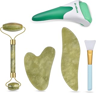 Charmonic ensemble de massage facial 6 en 1 avec rouleau de jade, rouleau de jade et masseur facial gua sha avec outil gua sha et brosse en silicone, masseur anti-âge en pierre de jade pour massage du visage, des yeux et du cou. La boutique en ligne DIAYTAR COTE D'IVOIRE propose plus de 300 000 références, couvrant une large gamme de catégories de produits. Les clients peuvent y trouver des produits tels que des équipements ménagers, des vêtements, des accessoires de mode, et bien plus encore. DIAYTAR COTE D'IVOIRE s'efforce de rendre l'expérience d'achat en ligne agréable et pratique pour ses clients.