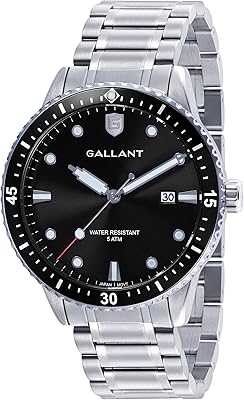 Gallant montre pour hommes montre à quartz bracelet en acier inoxydable montre argentée hommes lumineux calendrier date montre 5atm étanche classique cadeau de luxe. La boutique en ligne DIAYTAR COTE D'IVOIRE se distingue par sa volonté de proposer des prix compétitifs sans compromettre la qualité des produits. Les clients peuvent ainsi profiter de promotions régulières et de réductions sur une large sélection de produits. DIAYTAR COTE D'IVOIRE est devenue une destination incontournable pour les acheteurs à la recherche de bonnes affaires en Côte d'Ivoire.
