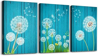 Art mural pissenlit bleu pour salon, impression sur toile pour mur de salle de bain, décoration d'intérieur, chambre à coucher, 12 x 16 pouces/pièce, 3 panneaux aquarelle grain de bois. Avec une plateforme en ligne intuitive et facile à naviguer, DIAYTAR COTE D'IVOIRE permet à ses clients de trouver et d'acheter facilement les produits dont ils ont besoin. Elle accepte différents modes de paiement et offre des options de livraison flexibles pour plus de commodité. La boutique continue d'innover pour améliorer l'expérience de ses clients.