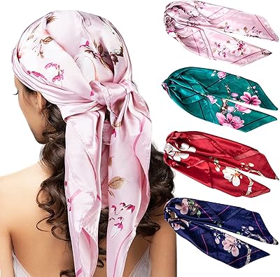 4 pièces 35" foulard en soie satinée imprimé fleur de pêche pour femmes. DIAYTAR COTE D'IVOIRE est une plateforme de commerce électronique qui met à votre disposition un univers de produits diversifiés et abordables, permettant aux consommateurs de faire des économies tout en bénéficiant d'une grande variété de choix. Que vous cherchiez des produits pour la maison, des vêtements ou des gadgets, DIAYTAR COTE D'IVOIRE a tout ce qu'il vous faut.