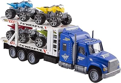 Jouet de camion de transport semi-remorque 14,5"\" jouet à friction pour enfants