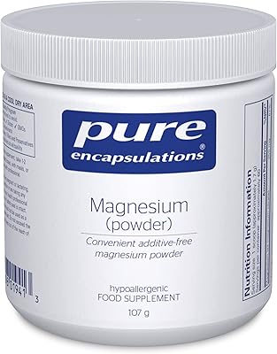 Pure encapsulations - magnésium (poudre) 250 mg - supplément de citrate de magnésium