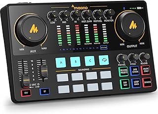 Interface audio, studio de production de podcast maonocaster pour enregistrement de podcast, podcasting