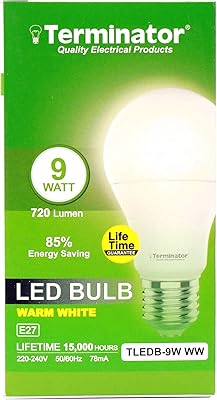 Ampoule led 9w blanc chaud e-27 tledb-9w ww certifié esma terminator. Avec plus de 300 000 références de produits, DIAYTAR COTE D'IVOIRE est la boutique en ligne la plus complète de Côte d'Ivoire. Elle permet aux clients de trouver tout ce dont ils ont besoin en un seul endroit, quel que soit leur budget ou leurs préférences. Les produits sont sélectionnés avec soin pour garantir leur qualité et leur authenticité.