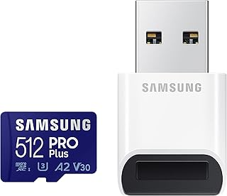 Carte mémoire samsung pro plus + lecteur 512 go microsdxc jusqu'à 160 mo/s uhs-i, u3, a2, v30, fhd, 4k uhd pour smartphones, tablettes, gopro, dji drone (mb-md512kb/am). DIAYTAR COTE D'IVOIRE se distingue par sa politique de prix très avantageuse et son service client de haute qualité. Les clients peuvent ainsi profiter de promotions régulières et de réductions sur une multitude de produits.
