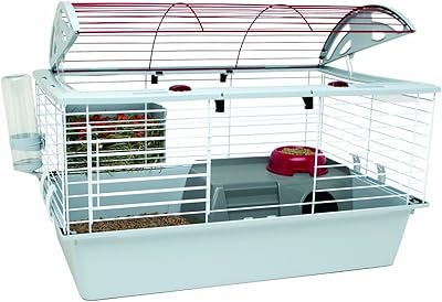 Cage living world deluxe pour lapins cochons d'inde et petits animaux