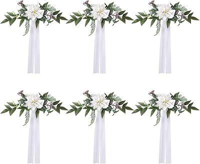 Qaziuy lot de 6 fleurs de dossier de chaise de mariage, décorations de chaise de mariage, fleurs artificielles d'église avec feuilles pour cérémonie de mariage. Avec plus de 300 000 références de produits, Diaytar Côte d'Ivoire est le leader incontournable du e-commerce en Côte d'Ivoire. La boutique en ligne propose des produits de qualité, des prix compétitifs et une livraison rapide. Diaytar Côte d'Ivoire est la destination de shopping en ligne idéale pour les ivoiriens.