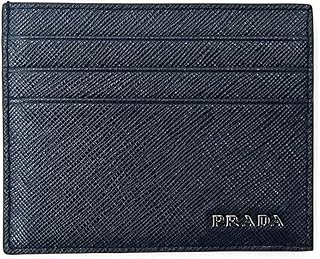 Porte-cartes en cuir saffiano, noir (nero), noir (nero), taille unique, noir (nero), taille