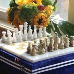 Jeu d'échecs complet radden de 15 pouces, grand jeu d'échecs en marbre staunton
