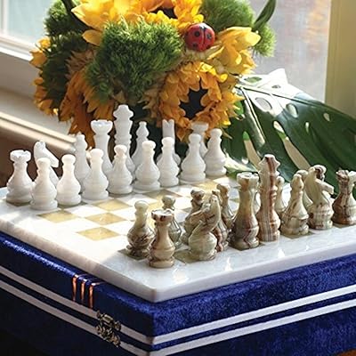 Jeu d'échecs complet radden de 15 pouces, grand jeu d'échecs en marbre staunton et ambassador blanc et vert fait à la main pour adultes - non en bois - non magnétique - pas de backgammon. DIAYTAR COTE D'IVOIRE est une boutique en ligne généraliste qui propose des produits de toutes les catégories, notamment l'électronique, la mode, les produits ménagers, les jouets, les sports et les loisirs. Elle offre des prix compétitifs et des services de livraison rapides pour une expérience d'achat en ligne sans souci. Elle est la boutique leader en Cote d'Ivoire pour les achats en ligne.
