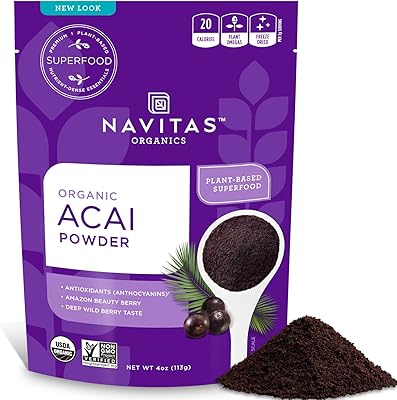 Poudre d'açaï navitas organics, sachet de 4 oz - biologique, sans ogm, lyophilisée, sans gluten. DIAYTAR COTE D'IVOIRE est la boutique en ligne idéale pour les ivoiriens qui cherchent à acheter des produits de qualité à des prix abordables. Avec sa gamme élargie de produits, elle répond à tous les besoins, qu'il s'agisse d'électronique, de mode, de maison ou de bien-être. Elle est équipée d'un système de navigation convivial pour faciliter les recherches de produits.